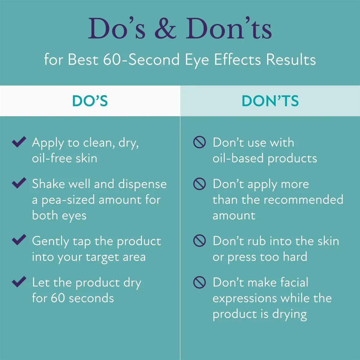 60-Second Eye Effects